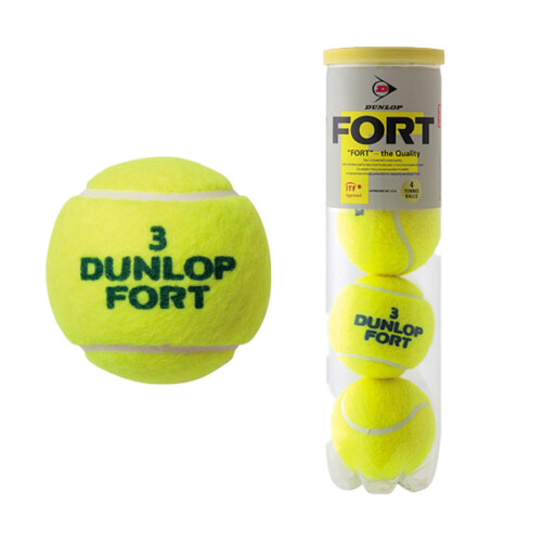 ダンロップテニスボール  フォート（4ケ入り）DFCPEYLPT4