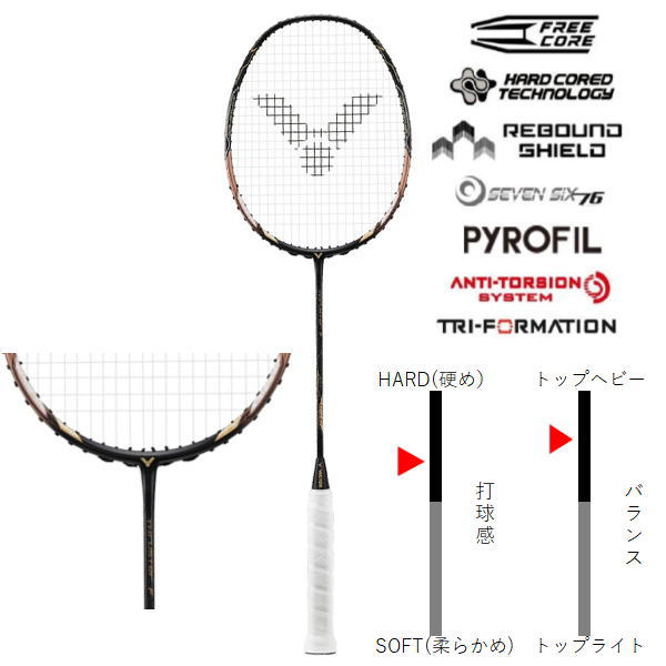 ビクター バドミントンラケット スラスターF(TK-F-C)