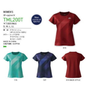 プリンス レディースゲームシャツ(TML200T)2503