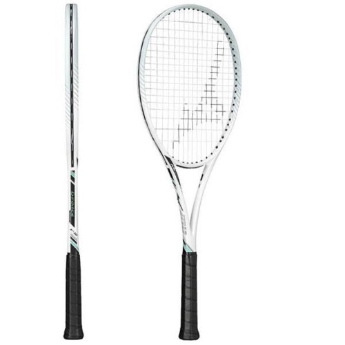 ミズノソフトテニスラケット ディーフォース V-10(63JTN543)ホワイト×ジェードグリーン