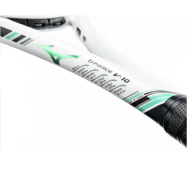 ミズノソフトテニスラケット ディーフォース V-10(63JTN543)ホワイト×ジェードグリーン