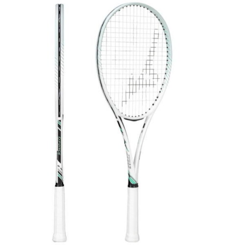 ミズノソフトテニスラケット ディーフォース S-10(63JTN544)ホワイト×ジェードグリーン