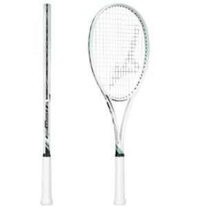ミズノソフトテニスラケット ディーフォース VS-10(63JTN547)ホワイト×ジェードグリーン