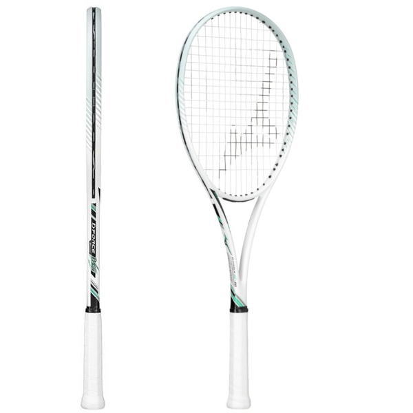 ミズノソフトテニスラケット ディーフォース VS-10(63JTN547)ホワイト×ジェードグリーン