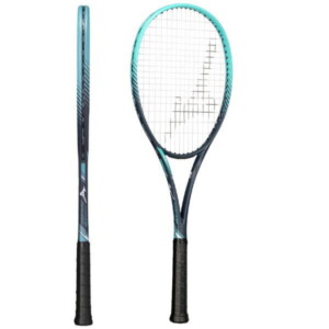 ミズノソフトテニスラケット ディーフォース V-50(63JTN556)ネイビー×ターコイズ