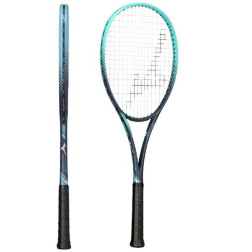 ミズノソフトテニスラケット ディーフォース V-50(63JTN556)ネイビー×ターコイズ