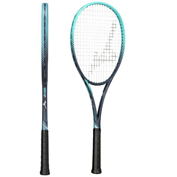 ミズノソフトテニスラケット ディーフォース V-50(63JTN556)ネイビー×ターコイズ