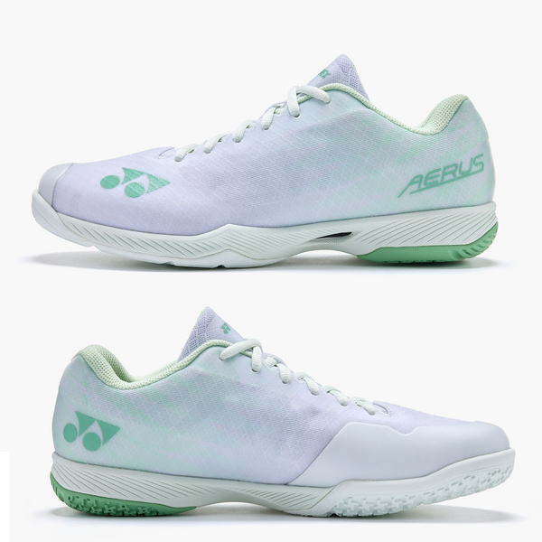 ヨネックス バドミントンシューズ パワークッション エアラスZワイド(SHBAZ2W)ホワイト/グリーン2512