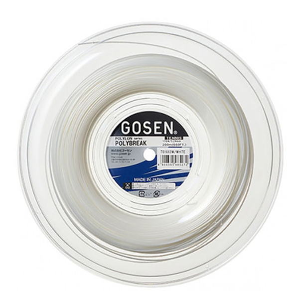 ゴーセン テニスロールガット ポリブレイク17ロール200m(TS1612)激安お買い得価格｜GOSEN｜スペック表と在庫状況