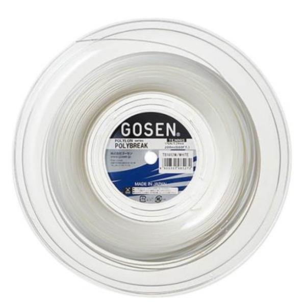 ゴーセン テニスロールガット ポリブレイク18ロール200m(TS1622)激安お買い得価格｜GOSEN｜スペック表と在庫状況