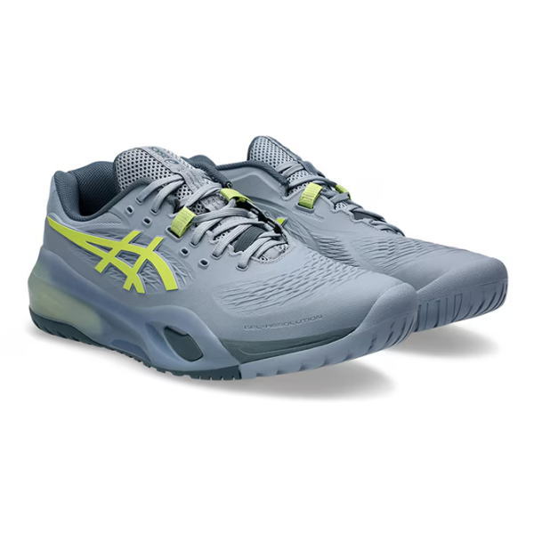 アシックステニスシューズ GEL-RESOLUTION X (1041A481)GREY BLUE/PISTACHIO|激安お買い得価格|2026年4月発売|ASICS|スペック表と機能性|オールコート用