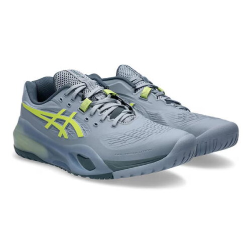 アシックステニスシューズ GEL-RESOLUTION X ワイド(1041A487)GREY BLUE/PISTACHIO｜激安お買い得価格｜2026年4月発売｜ASICS｜スペック表と機能性｜オールコート用