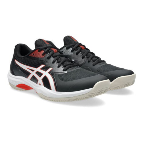 アシックステニスシューズ GAME FF CLAY/OC(1041A490)BLACK/CHERRY TOMATO｜激安お買い得価格｜2026年8月発売｜ASICS｜スペック表と機能性｜オムニクレー用