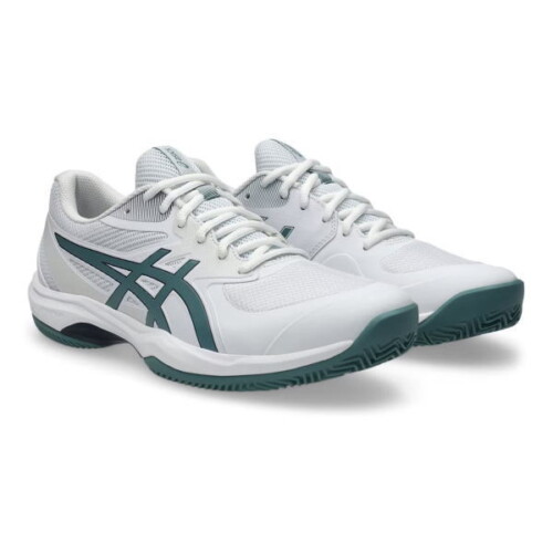 アシックステニスシューズ GAME FF CLAY/OC(1041A490)WHITE/FOGGY TEAL｜激安お買い得価格｜2026年8月発売｜ASICS｜スペック表と機能性｜オムニクレー用