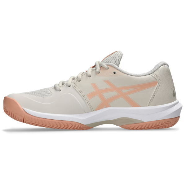 アシックス レディーステニスシューズ GAME FF CLAY/OC(1042A282)SOFT OAT/CANTALOUPE|2026年8月発売