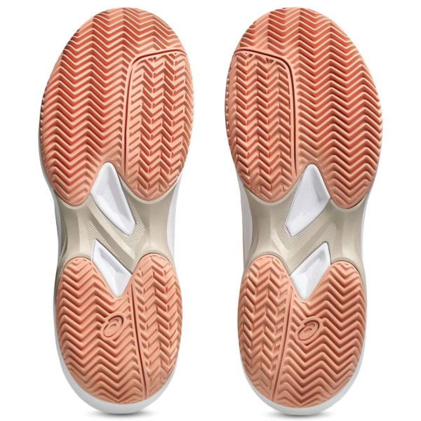 アシックス レディーステニスシューズ GAME FF CLAY/OC(1042A282)SOFT OAT/CANTALOUPE|2026年8月発売
