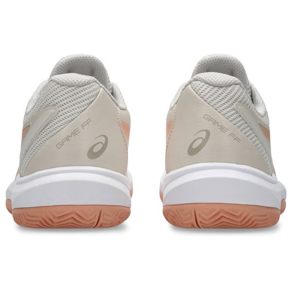 アシックス レディーステニスシューズ GAME FF CLAY/OC(1042A282)SOFT OAT/CANTALOUPE|2026年8月発売