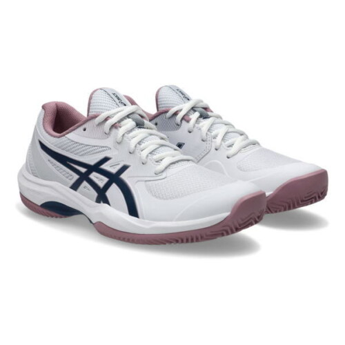 アシックス レディーステニスシューズ GAME FF CLAY/OC(1042A282)WHITE/INDEPENDENCE BLUE｜激安お買い得価格｜2026年8月発売｜ASICS｜スペック表と機能性｜オムニクレー用