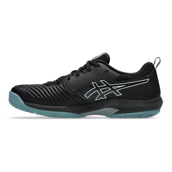 アシックス テニスシューズ PRESTIGE NEO WIDE(1043A028)BLACK/STEEL GREY|2026年7月発売
